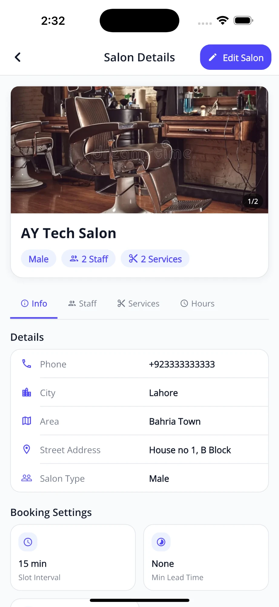 Salon Detail
